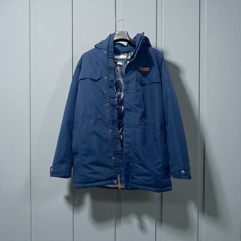 Columbia Men's Blue Hooded Jacket